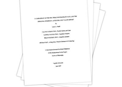 A Comparison of the DISC Behavior Profiling Tool and the Personal Interests, Attitudes and Values Report <br />By Larry Smith