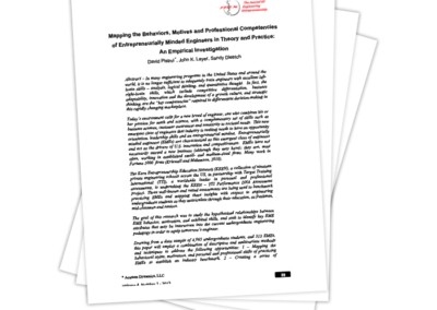 Mapping the Behaviors, Motives and Professional Competencies of Entrepreneurially Minded Engineers in Theory and Practice: An Empirical Investigation