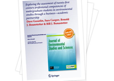 Exploring the Assessment of Twenty-First Century Professional Competencies of Undergraduate Students in Environmental Studies Through a Business-Academic Partnership