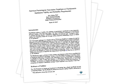 Assessment Protocols Explained