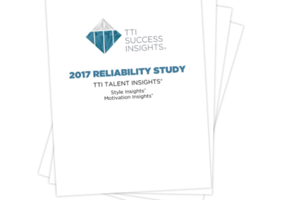 Talent Insights® 2017 Reliability Study