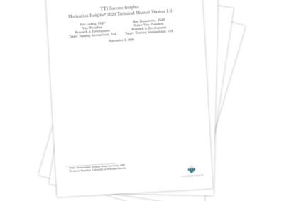 Motivation Insights® 2020 Technical Manual Version 1.0