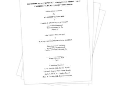 Discerning Entrepreneurial Judgment as Reflected in Entrepreneurs’ Responses to Feedback