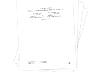 Workplace Competencies 2021 Technical Manual Version 1.0