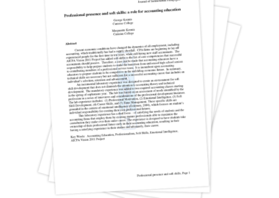 Professional Presence and Soft Skills: A Role for Accounting Education