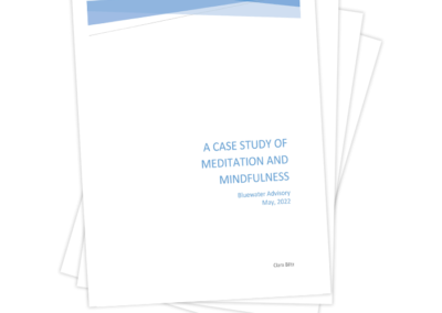 A Case Study of Meditation and Mindfulness