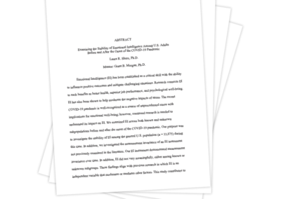 Examining the Stability of Emotional Intelligence Among U.S. Adults Before and After the Onset of the COVID-19 Pandemic