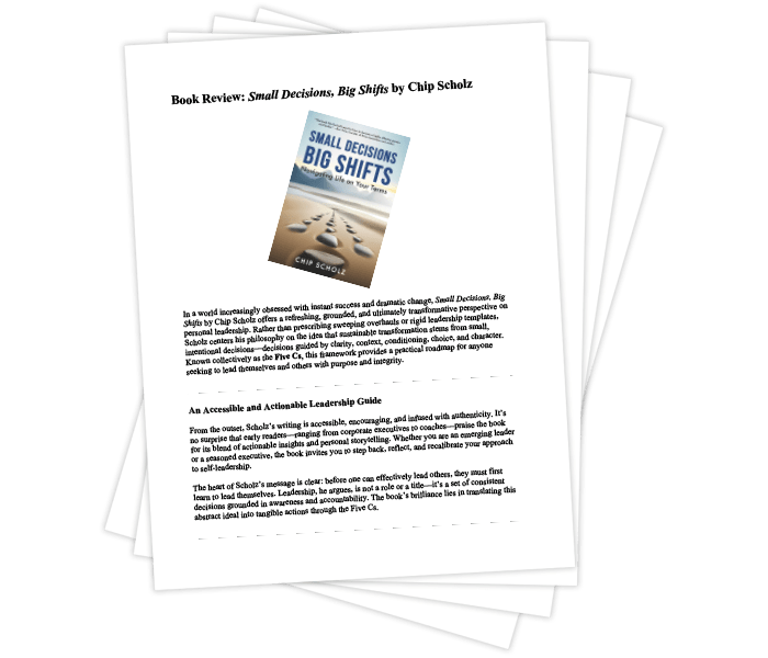 Small Decisions, Big Shifts